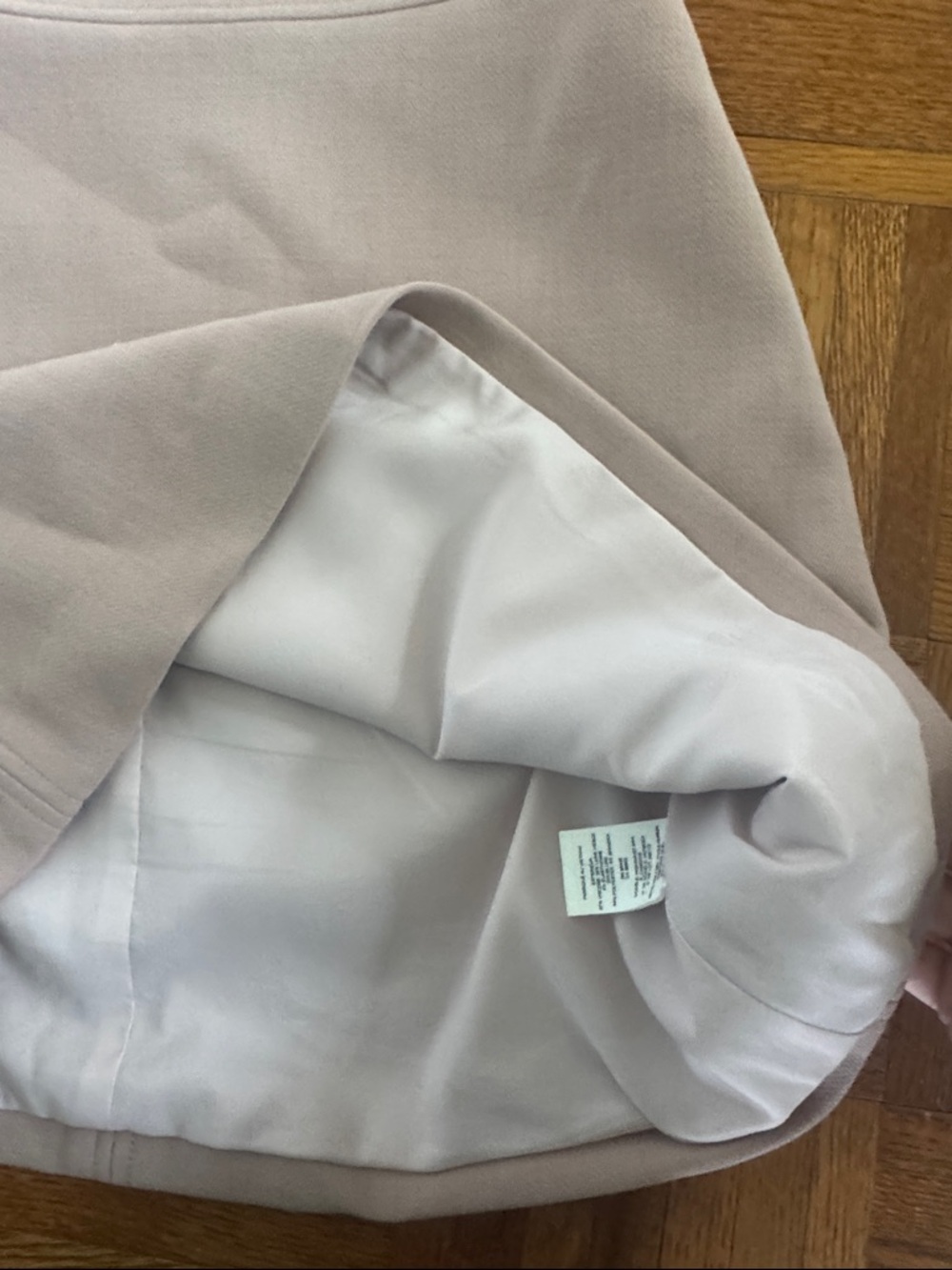 Theory Taupe A-Line Textured Skirt - Picture 3 of 3
